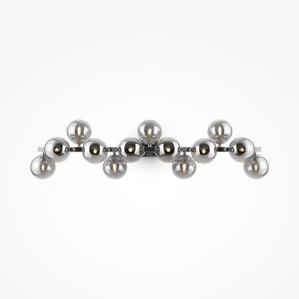 Maytoni MOD547WL-13CH - Aplique de pared DALLAS 13xG9/28W/230V color ahumado