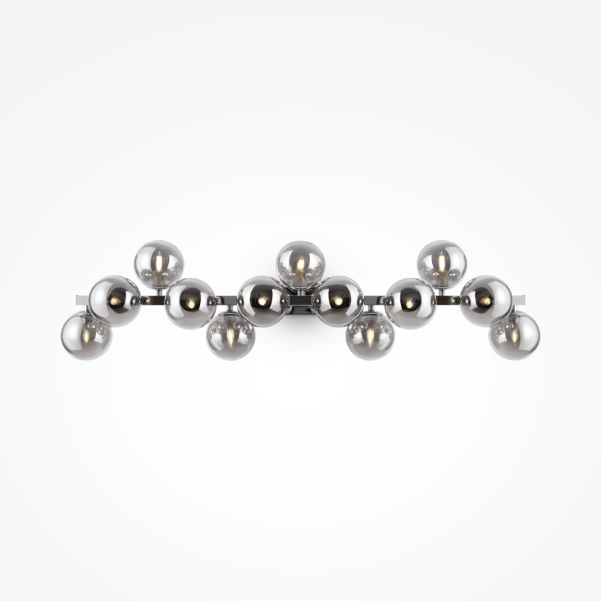 Maytoni MOD547WL-13CH - Aplique de pared DALLAS 13xG9/28W/230V color ahumado