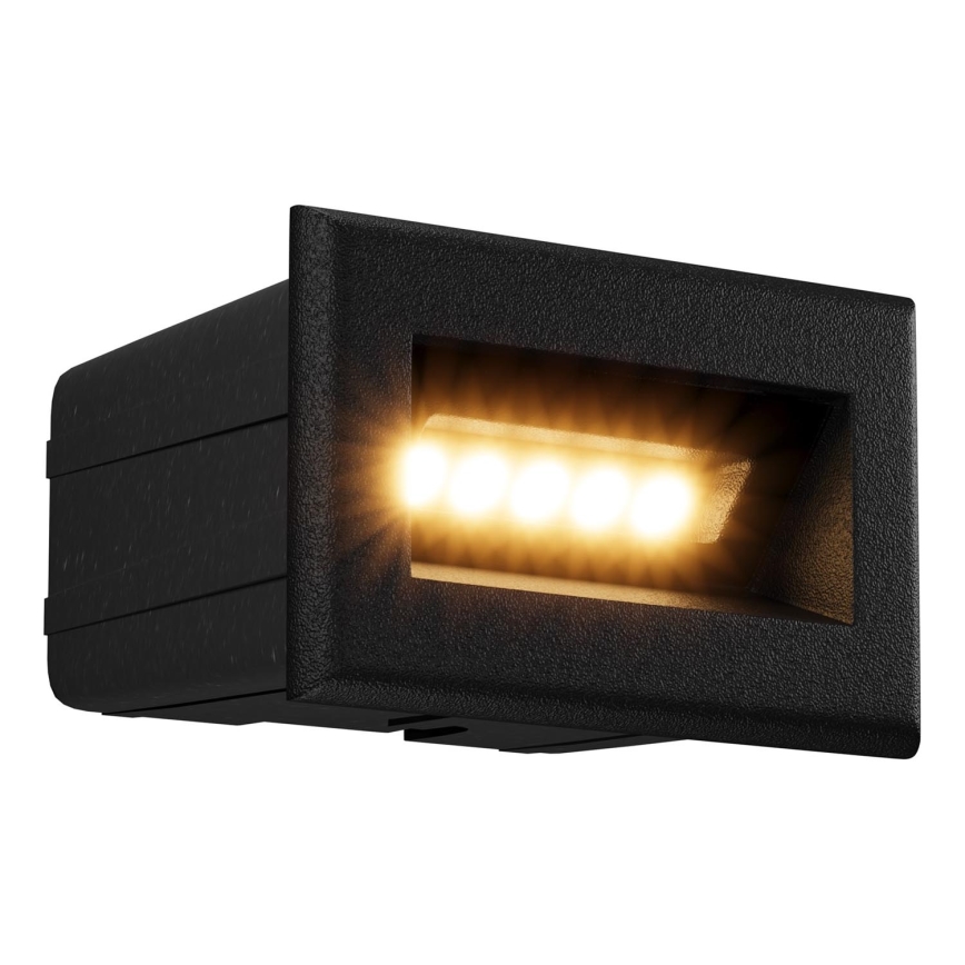Maytoni O045SL-L3B3K - Lámpara empotrable de exterior LED BOSCA LED/3W/230V 3000K IP65 negro