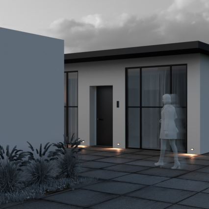 Maytoni O045SL-L3B3K - Lámpara empotrable de exterior LED BOSCA LED/3W/230V 3000K IP65 negro