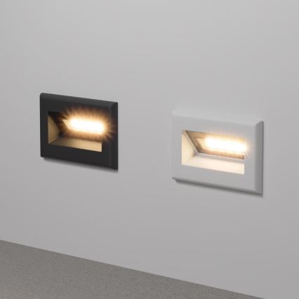 Maytoni O045SL-L3B3K - Lámpara empotrable de exterior LED BOSCA LED/3W/230V 3000K IP65 negro
