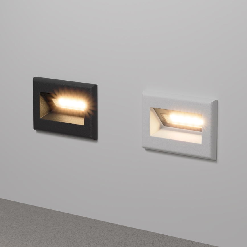 Maytoni O045SL-L3B3K - Lámpara empotrable de exterior LED BOSCA LED/3W/230V 3000K IP65 negro
