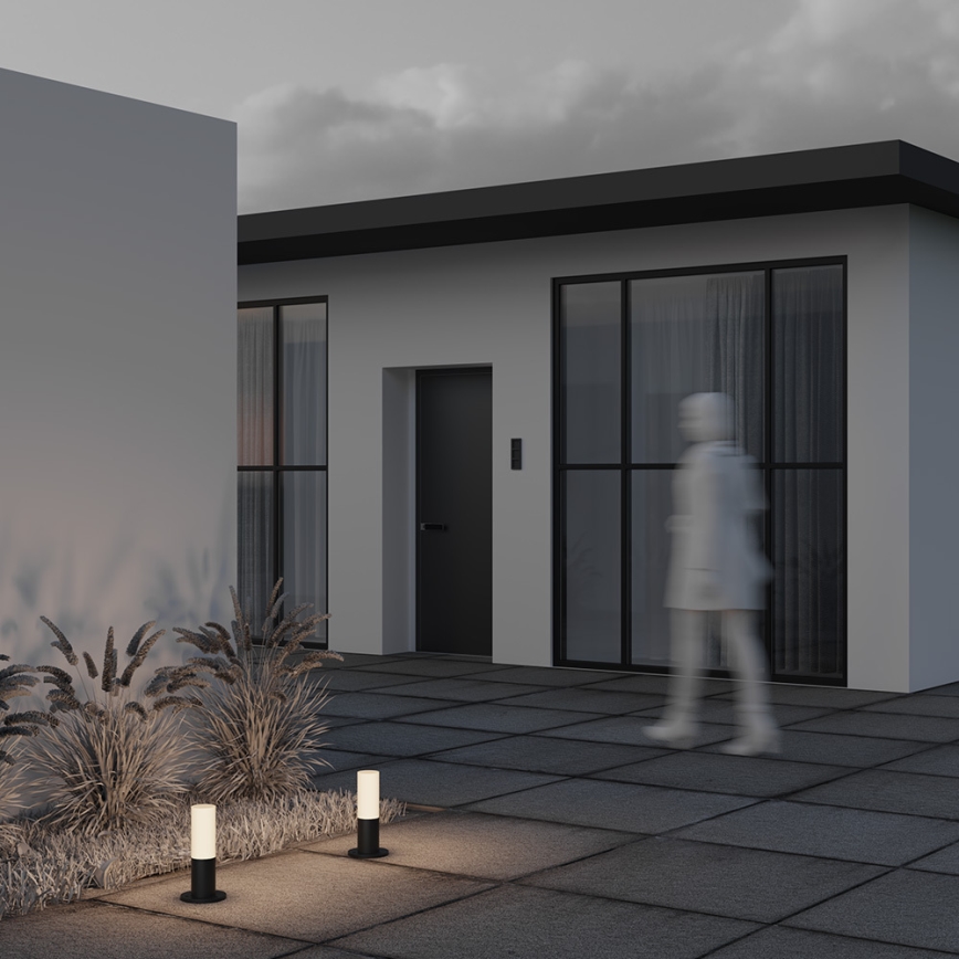 Maytoni O418FL-01B - Lámpara de exterior WILLIS 1xE27/60W/230V 30 cm IP54 negro