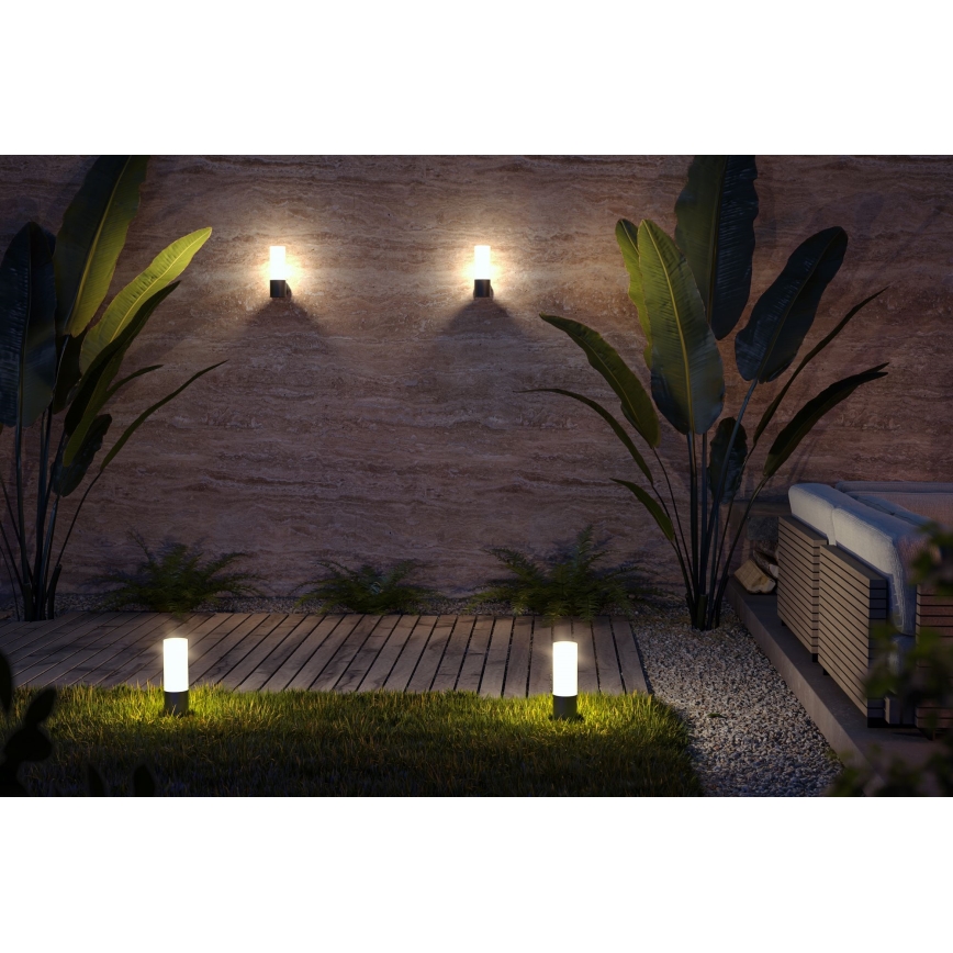 Maytoni O418FL-01B - Lámpara de exterior WILLIS 1xE27/60W/230V 30 cm IP54 negro