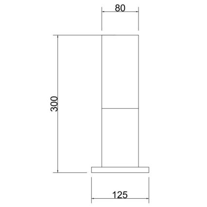 Maytoni O418FL-01B - Lámpara de exterior WILLIS 1xE27/60W/230V 30 cm IP54 negro