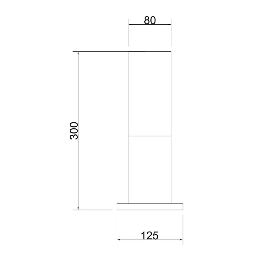 Maytoni O418FL-01B - Lámpara de exterior WILLIS 1xE27/60W/230V 30 cm IP54 negro