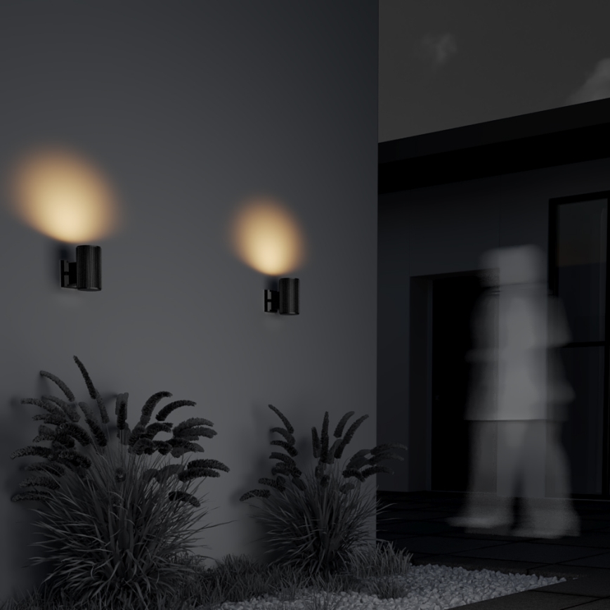 Maytoni O419WL-01B - Aplique de pared exterior RANDO 1xE27/60W/230V IP54 negro