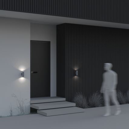 Maytoni O574WL-02GR - Aplique de exterior BOWERY 2xGU10/50W/230V IP54 antracita