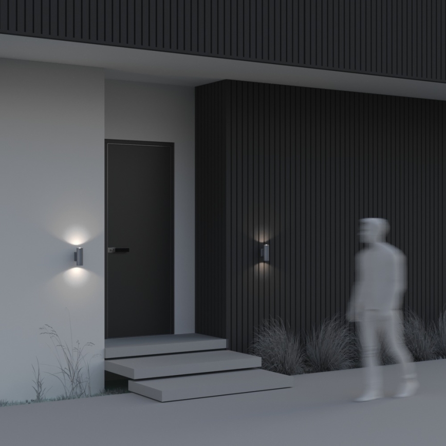 Maytoni O574WL-02GR - Aplique de exterior BOWERY 2xGU10/50W/230V IP54 antracita