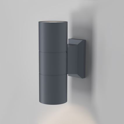 Maytoni O574WL-02GR - Aplique de exterior BOWERY 2xGU10/50W/230V IP54 antracita