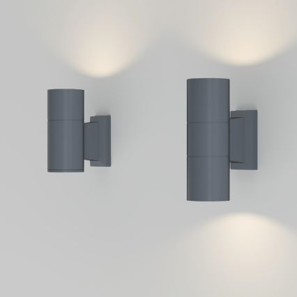 Maytoni O574WL-02GR - Aplique de exterior BOWERY 2xGU10/50W/230V IP54 antracita