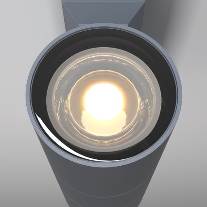 Maytoni O574WL-02GR - Aplique de exterior BOWERY 2xGU10/50W/230V IP54 antracita