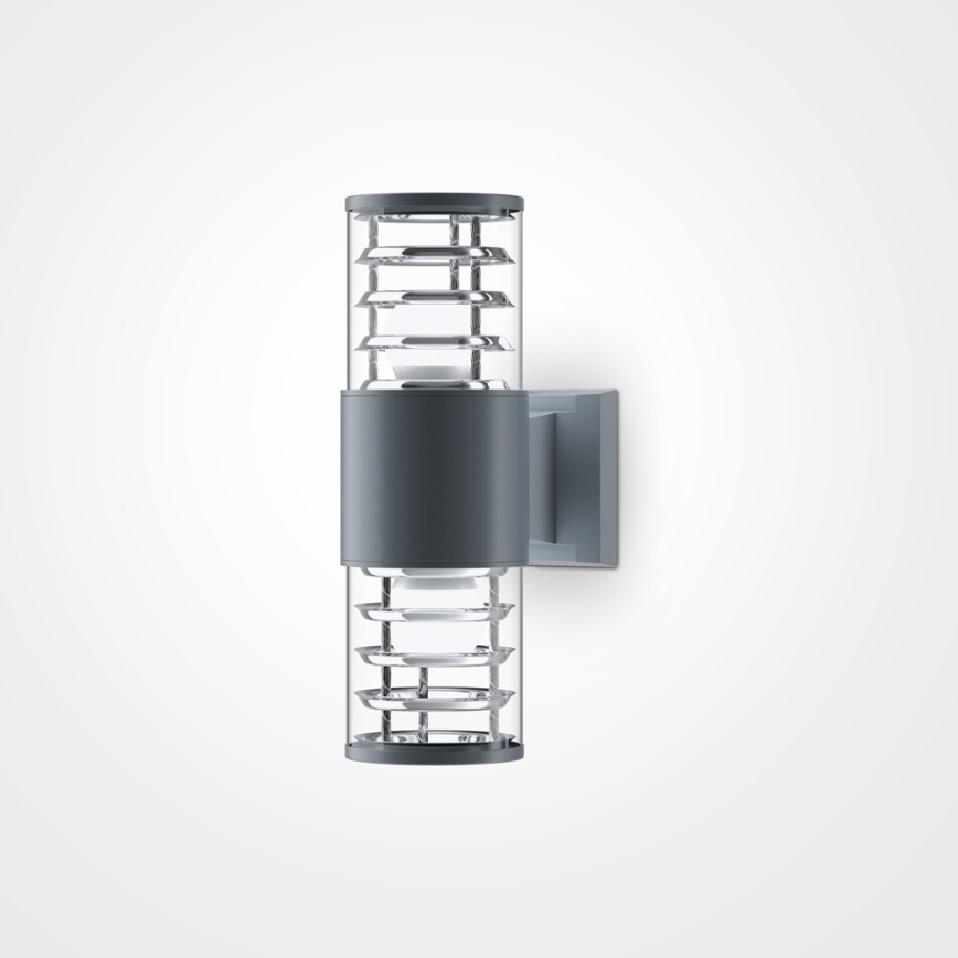 Maytoni O576WL-02GR - Aplique de exterior BRONX 2xE27/60W/230V IP54 antracita