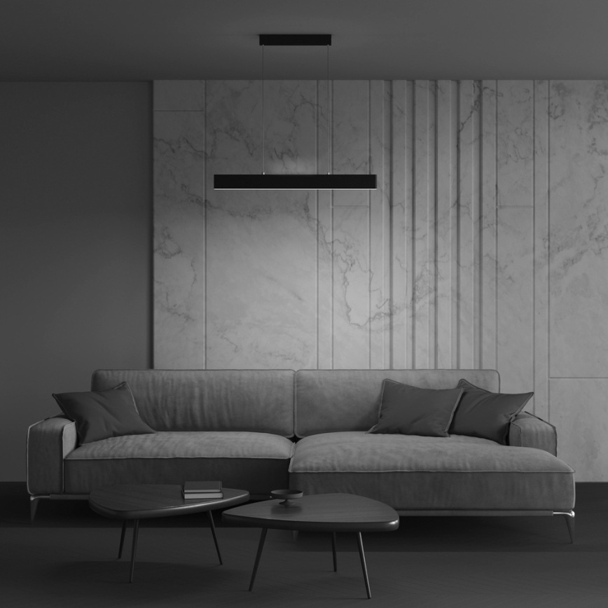 Maytoni P010PL-L23B4K - Lámpara LED colgante STEP LED/23W/230V 4000K 91 cm negro