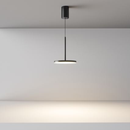 Maytoni P076PL-L12W3K-B - Lámpara LED colgante PLATO LED/12W/230V 3000K negro