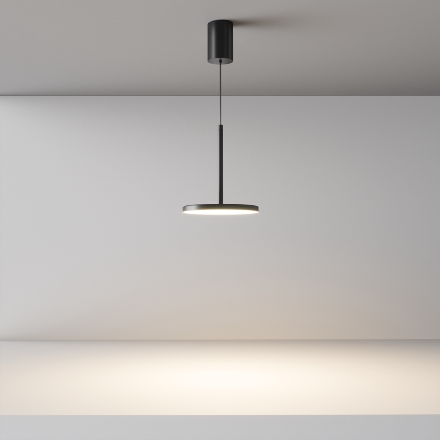 Maytoni P076PL-L12W3K-B - Lámpara LED colgante PLATO LED/12W/230V 3000K negro
