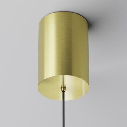 Maytoni P076PL-L12W3K-BS - Lámpara LED colgante PLATO LED/12W/230V 3000K dorado