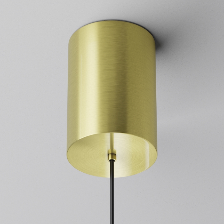 Maytoni P076PL-L12W3K-BS - Lámpara LED colgante PLATO LED/12W/230V 3000K dorado