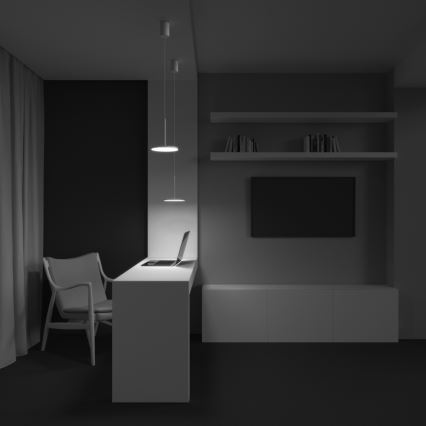 Maytoni P076PL-L12W3K-W - Lámpara LED colgante PLATO LED/12W/230V 3000K blanco