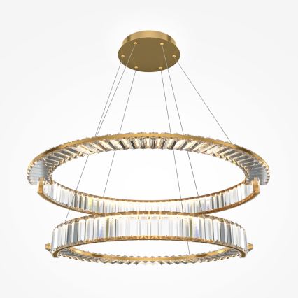 Maytoni P097PL-L90G4K - Lámpara colgante LED KRONE de suspensión por cable LED/90W/230V CRI 90, diámetro 102 cm, dorado