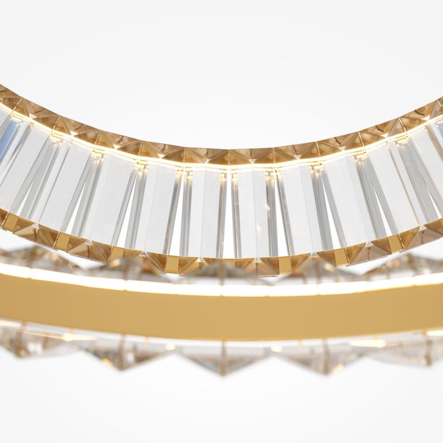 Maytoni P097PL-L90G4K - Lámpara colgante LED KRONE de suspensión por cable LED/90W/230V CRI 90, diámetro 102 cm, dorado