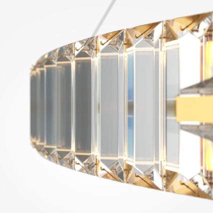 Maytoni P097PL-L90G4K - Lámpara colgante LED KRONE de suspensión por cable LED/90W/230V CRI 90, diámetro 102 cm, dorado