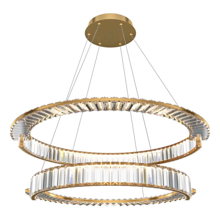 Maytoni P097PL-L90G4K - Lámpara LED colgante KRONE LED/90W/230V CRI 90 diá. 80,5 cm dorado