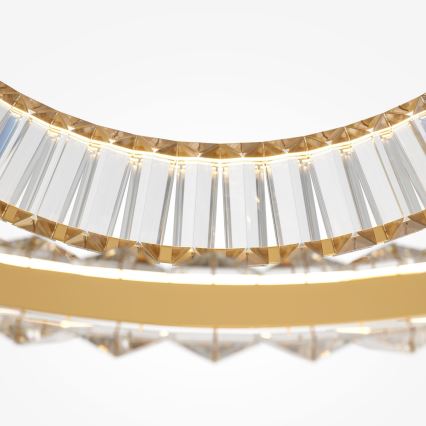Maytoni P097PL-L90G4K - Lámpara LED colgante KRONE LED/90W/230V CRI 90 diá. 80,5 cm dorado