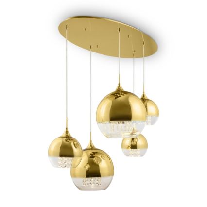 Maytoni P140-PL-170-5-G - Lámpara colgante FERMI 5xE27/60W/230V dorado