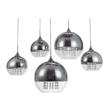 Maytoni P140-PL-170-5-N - Lámpara colgante FERMI 5xE27/60W/230V cromo brillante