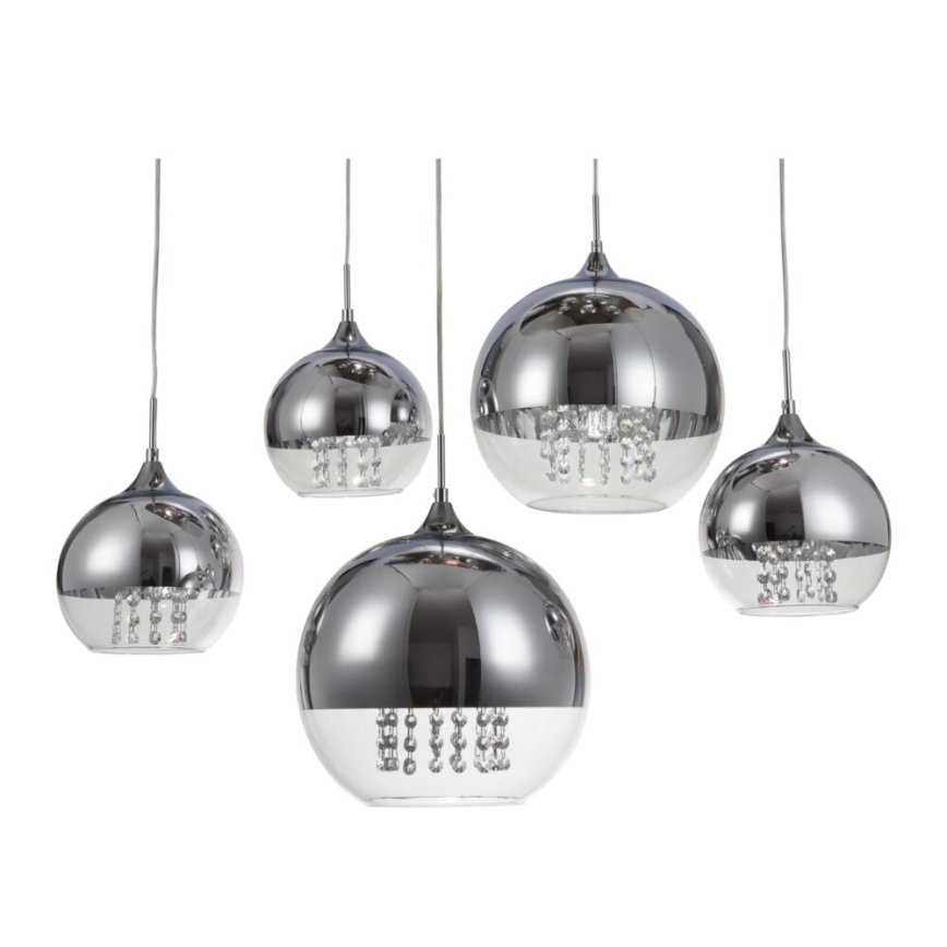 Maytoni P140-PL-170-5-N - Lámpara colgante FERMI 5xE27/60W/230V cromo brillante