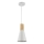 Maytoni P359-PL-140-W - Lámpara colgante BICONES 1xE27/60W/230V diá. 14 cm blanco/beige