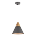 Maytoni P359-PL-220-C - Lámpara colgante BICONES 1xE27/60W/230V diá. 22 cm gris/beige