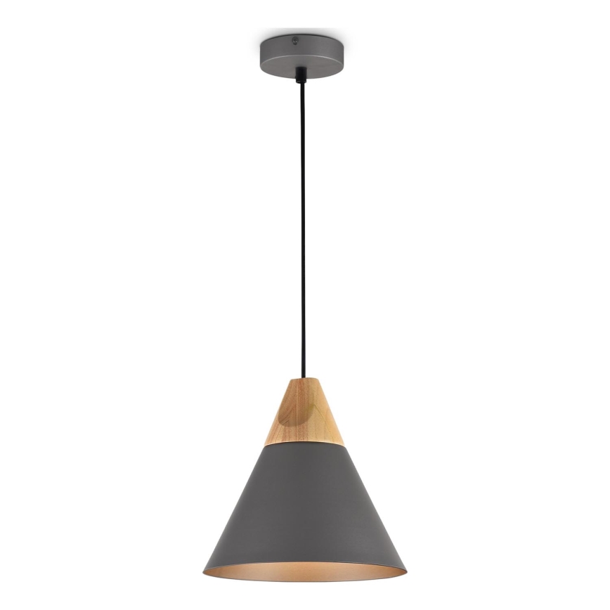 Maytoni P359-PL-220-C - Lámpara colgante BICONES 1xE27/60W/230V diá. 22 cm gris/beige