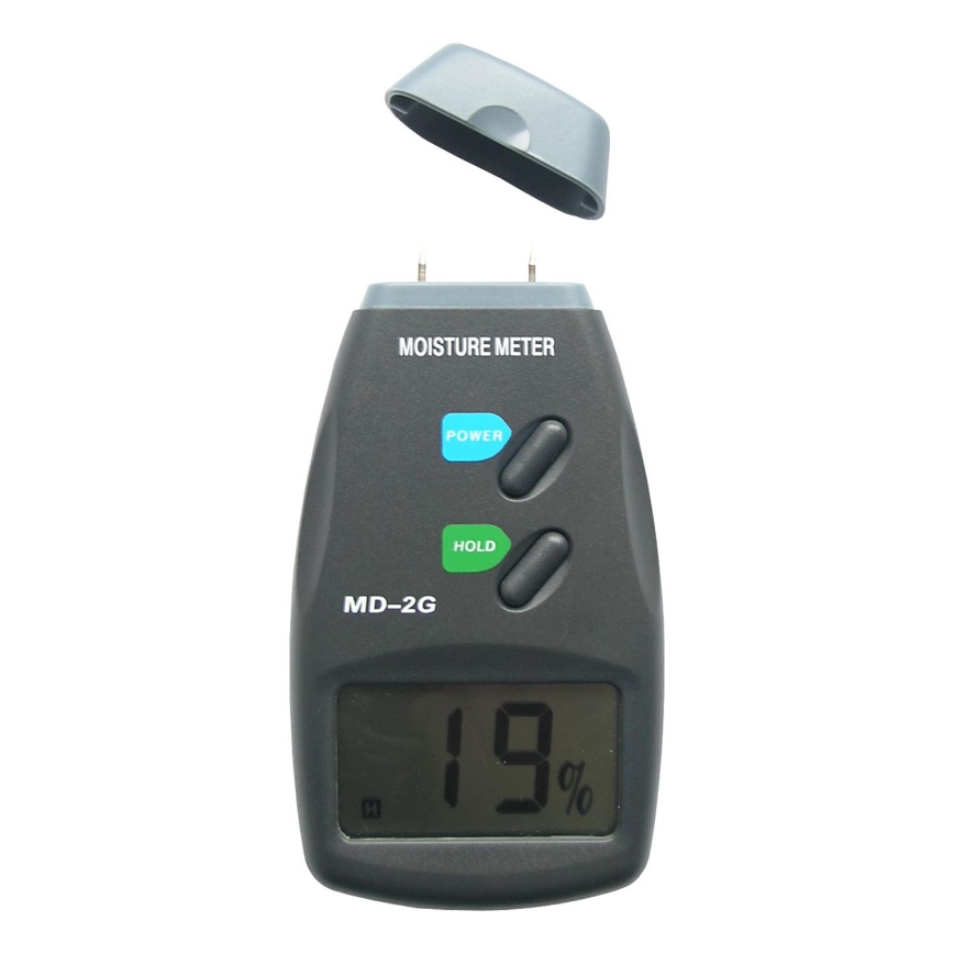 Medidor de humedad para madera con pantalla LCD 9V