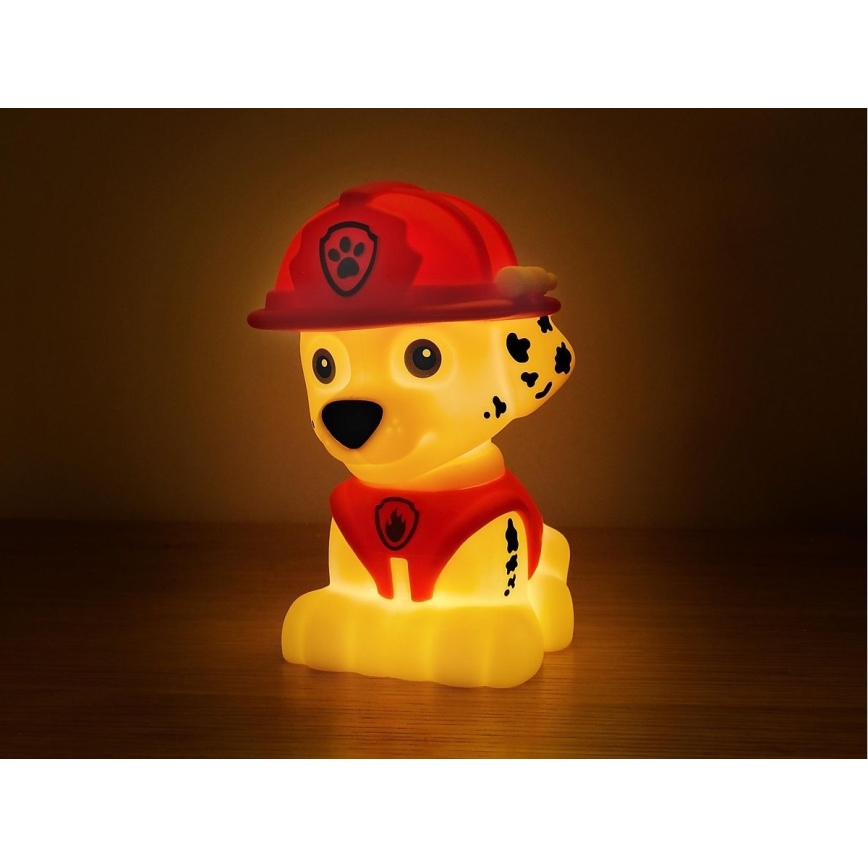 MegaLight - Lámpara infantil recargable LED regulable PAW PATROL MARSHALL LED/5V