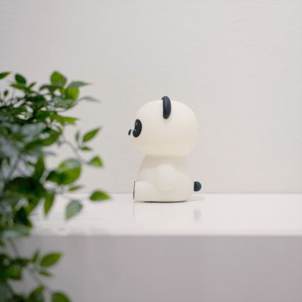 MegaLight - Lámpara infantil táctil LED RGB regulable y recargable PADDY PANDA LED/5V