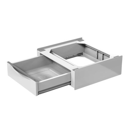 Meliconi 656112 - Módulo intermedio para lavadora y secadora con cajón extraíble de 28 l, blanco