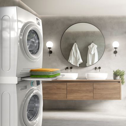 Meliconi 656114 - Kit separador para lavadora y secadora 70 cm, blanco