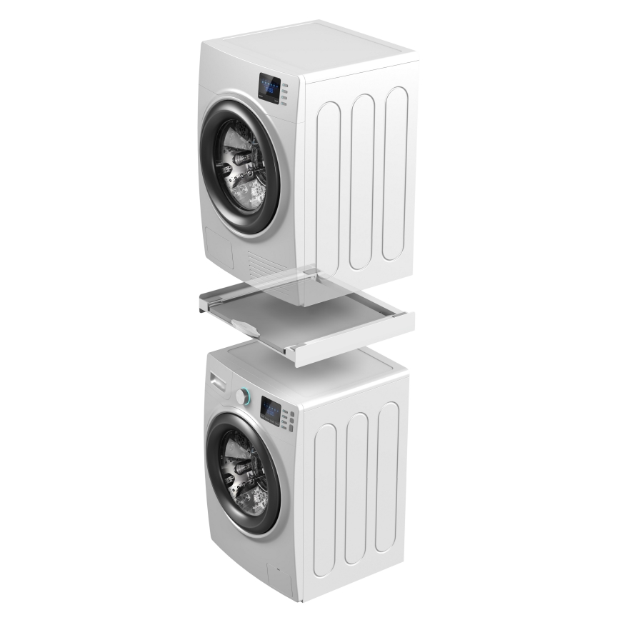 Meliconi 656114 - Kit separador para lavadora y secadora 70 cm, blanco