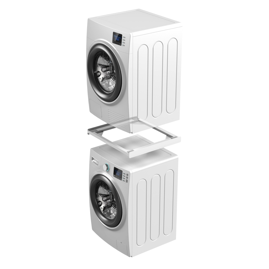 Meliconi 656115 - Kit de apilamiento para lavadora y secadora 70 cm blanco