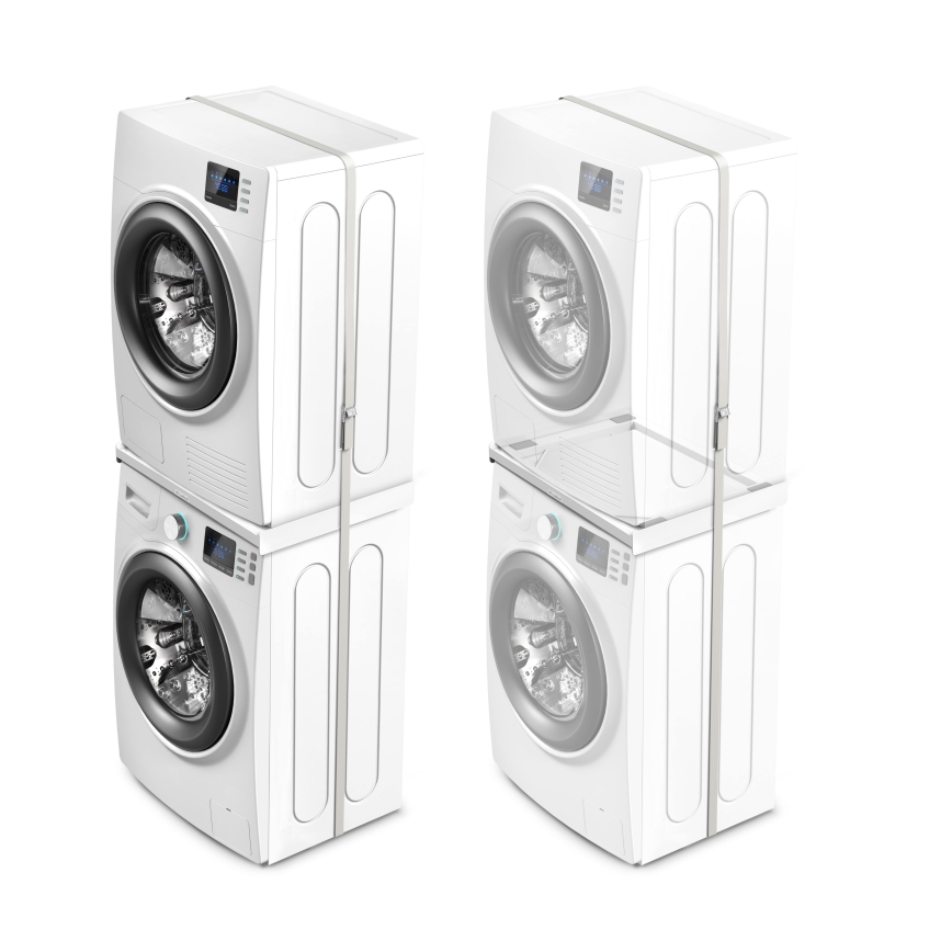 Meliconi 656116 - Separador para lavadora y secadora, 46 cm, blanco