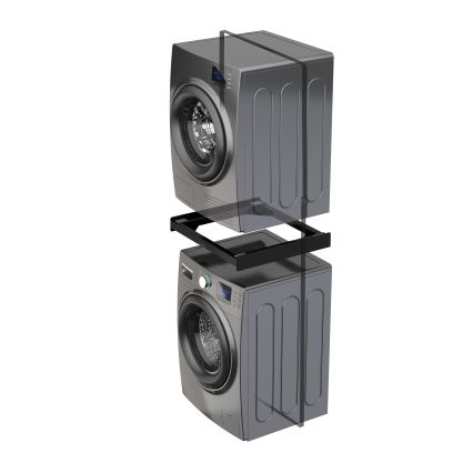Meliconi 656138 - Separador para apilar lavadora y secadora 70 cm negro