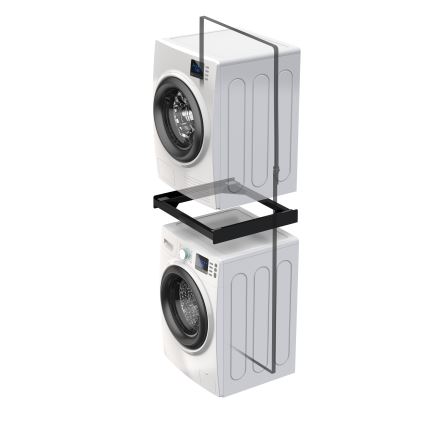 Meliconi 656138 - Separador para apilar lavadora y secadora 70 cm negro