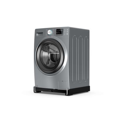 Meliconi 656168 - Base antivibratoria para lavadora con ruedas extensibles 47 cm negra