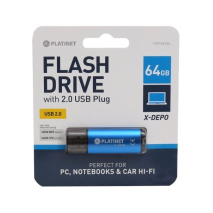 Memoria USB Flash 64GB azul