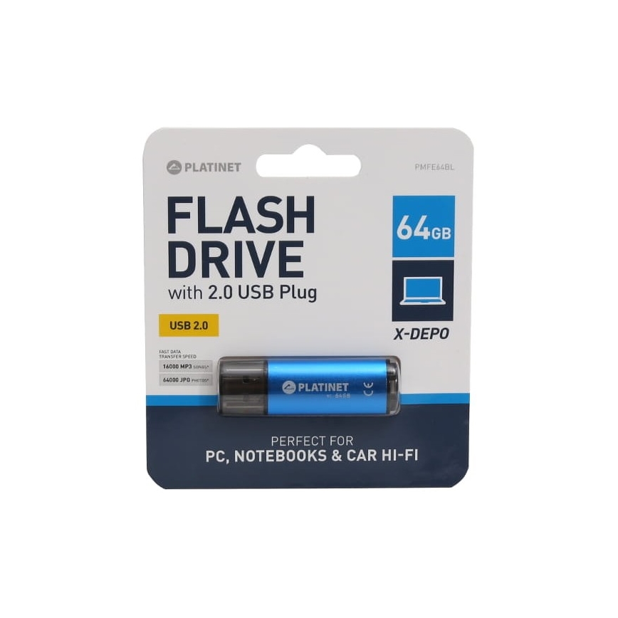 Memoria USB Flash 64GB azul
