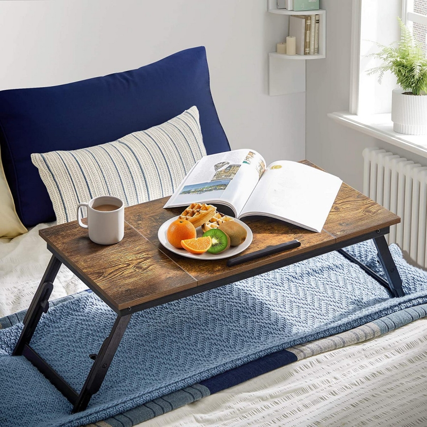 Mesa ajustable para ordenador para cama LAT marrón/negro
