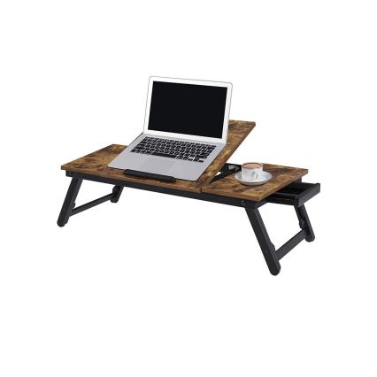 Mesa ajustable para ordenador para cama LAT marrón/negro