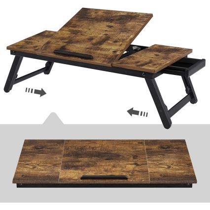 Mesa ajustable para ordenador para cama LAT marrón/negro